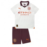 Manchester City Fußballbekleidung Auswärtstrikot Kinder 2023-24 Kurzarm (+ kurze hosen)